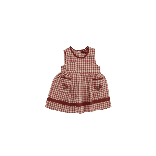 Brown Check Frock